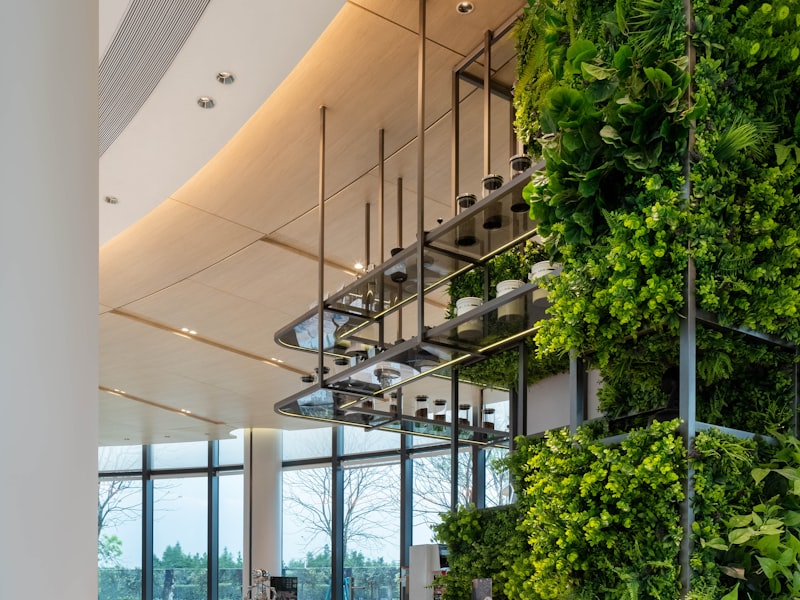 Detalle de jardín vertical